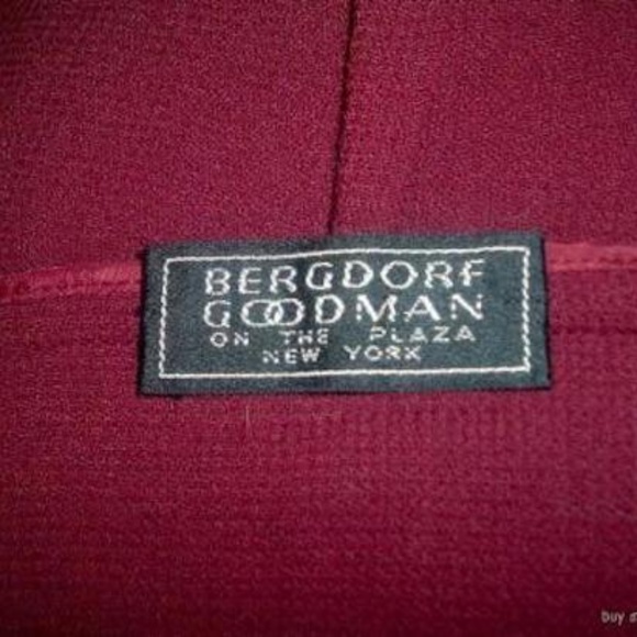 GEOFFREY BEENE COUTURE BERGDORF GOODMAN Vintage wool red black blazer Jacket 4 6 - Picture 7 of 7